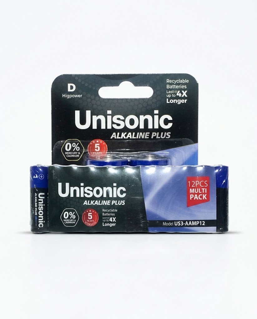 Unisonic Alkaline Battery Aa 12pcs Multipack Us3-Aamp12 — Image 1