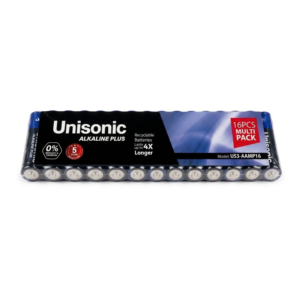 Unisonic Alkaline Battery Aa 16pcs Multipack Us3-Aamp16 — Image 1
