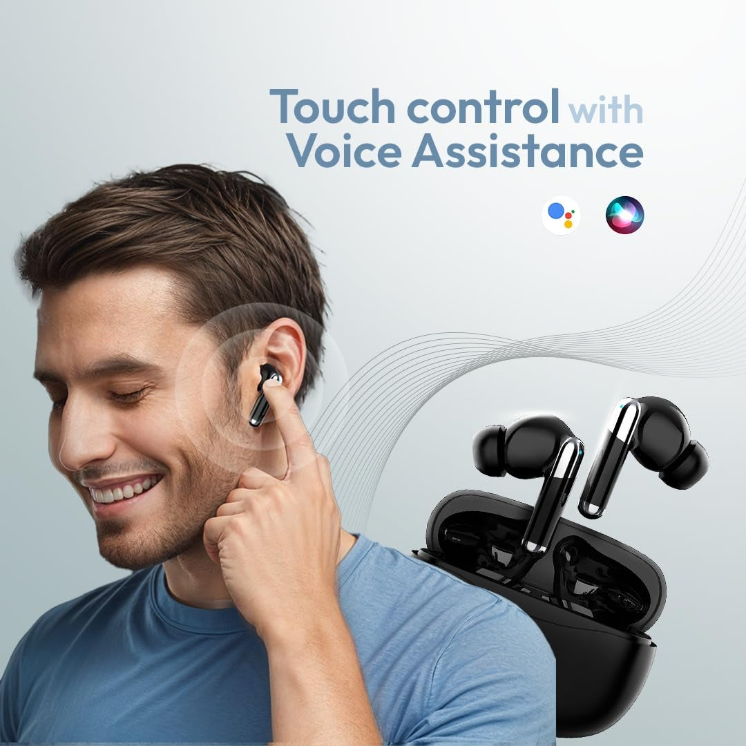 Skick Voice Clear Pro AM255 TWS in-ear buds with ANC ASAP Charging Bluetooth V5.3 Black — Image 5
