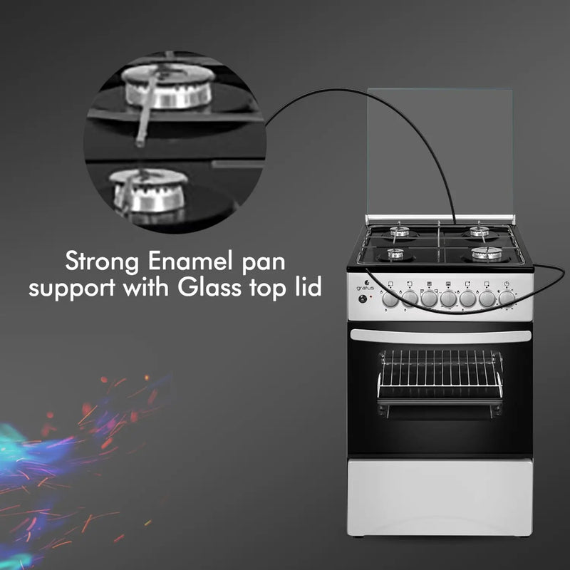Gratus Classic Series 50×50 Full Gas Free Standing Cooker with Euro Burners GGR55FRTE — Image 3