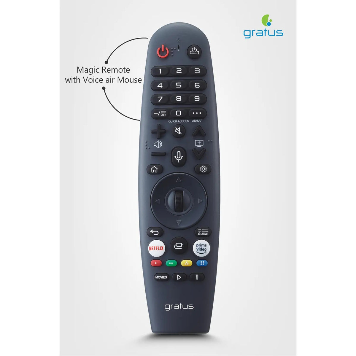 Gratus WebOS powered 4K Edgeless 65" QLED SMART TV with ThinQ AI, Quad Core Processor, Dolby Audio LT65QW620J — Image 3