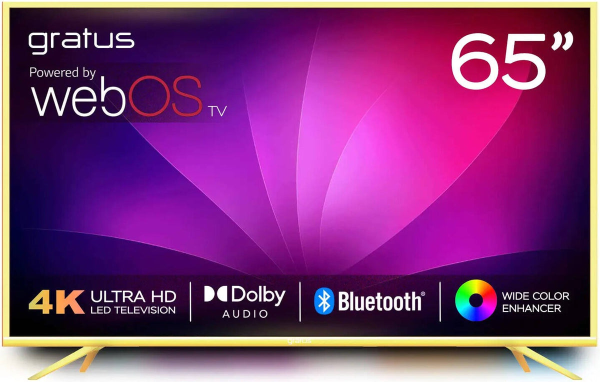 Gratus WebOS powered 4K Edgeless 65" QLED SMART TV with ThinQ AI, Quad Core Processor, Dolby Audio LT65QW620J — Image 1