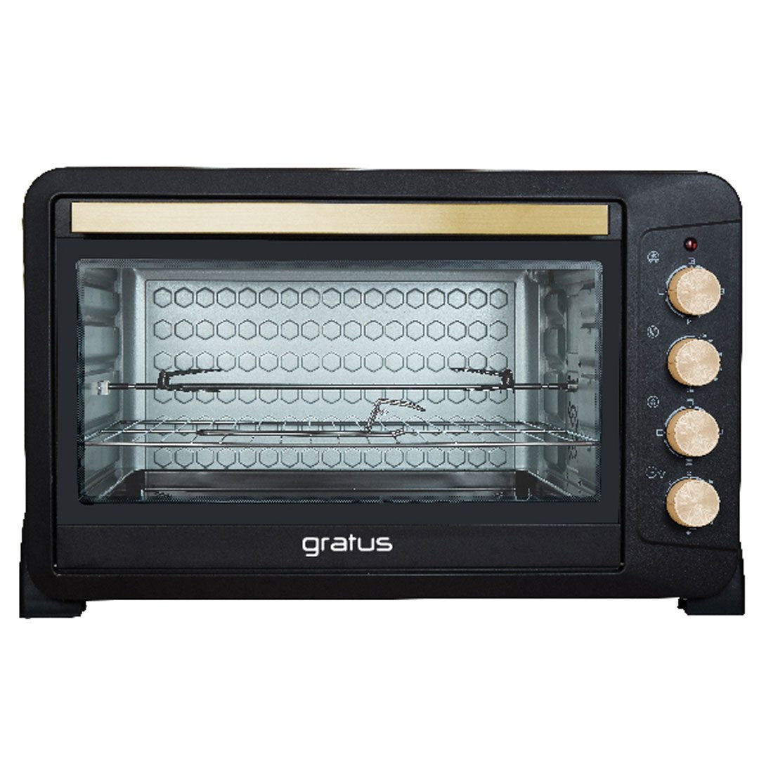 Gratus 100L 2800W Electric Oven Toaster Grill with Rotisserie function Timer Temperature control GTC100NCGX2 — Image 1