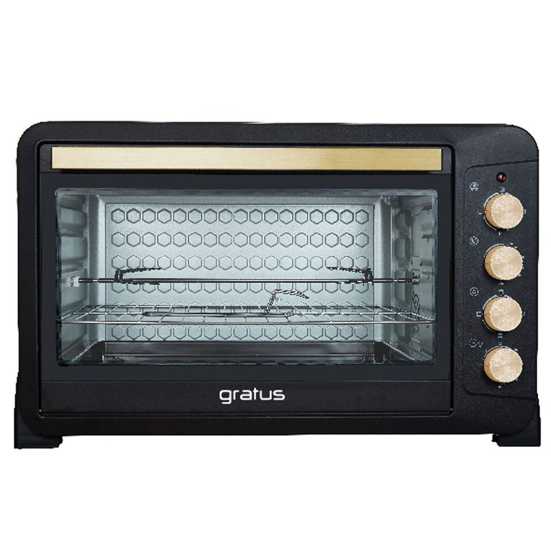 Gratus 100L 2800W Electric Oven Toaster Grill with Rotisserie function Timer Temperature control GTC100NCGX2 — Image 1