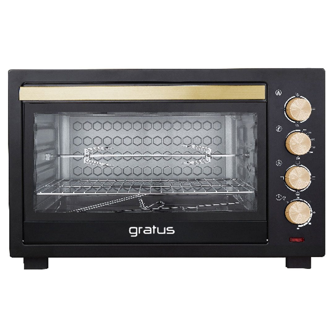 Gratus 80L, 2800W Electric Oven Toaster Grill with Rotisserie function, Timer, Temperature control 1 Year Full GTC80NCGX2 — Image 1