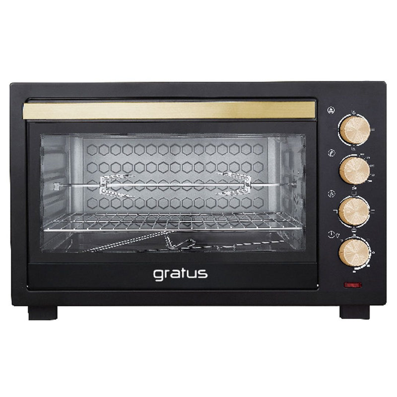 Gratus 80L, 2800W Electric Oven Toaster Grill with Rotisserie function, Timer, Temperature control 1 Year Full GTC80NCGX2 — Image 1