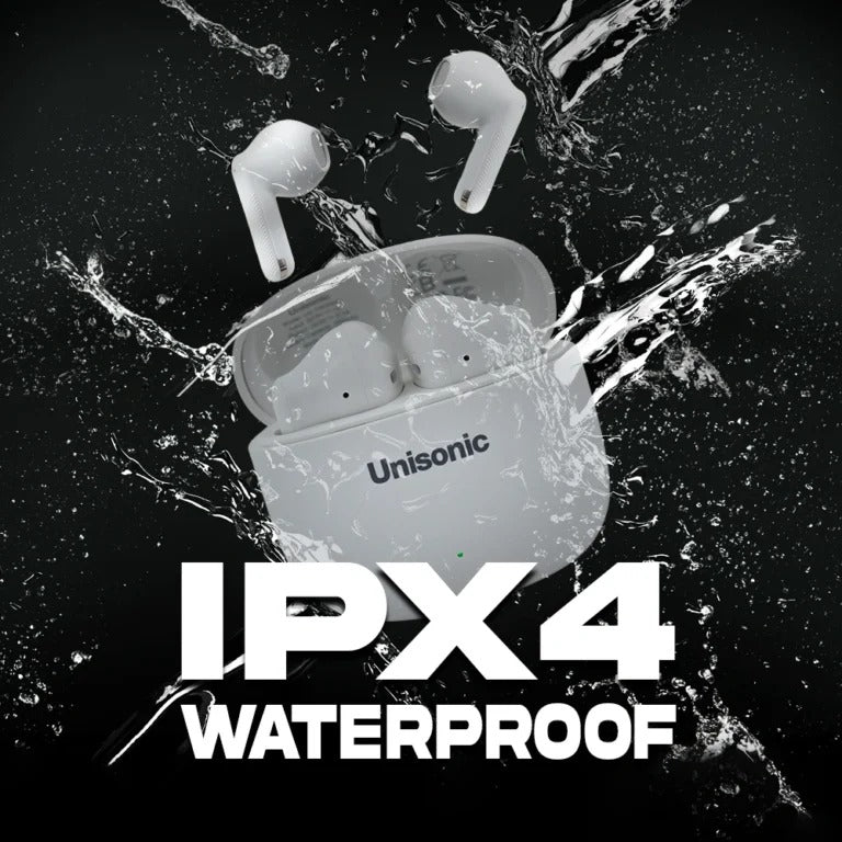 UNISONIC NORMAL INTELLI TOUCH CONTROL & HD SOUND TWS EARPHONE- WHITE US-TWSNHD-WH — Image 6