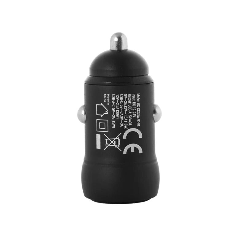 UNISONIC C TYPE + 1 USB PORTS CAR CHARGER US-CC30WAC-BL — Image 4
