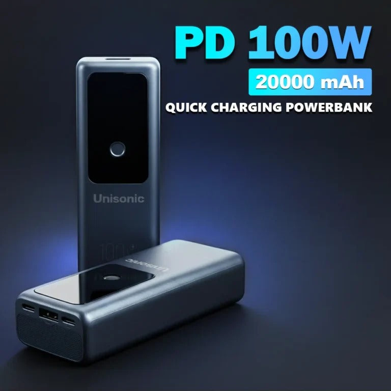 UNISONIC 20000 MAH 100W FAST CHARGING WITH OUTPUT DISPLAY POWERBANK US-PB20K100W — Image 6
