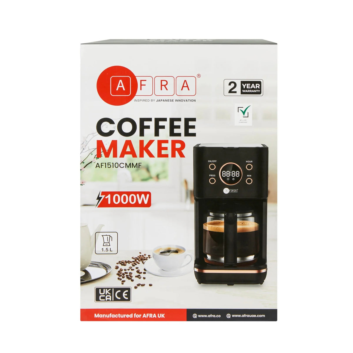 AFRA COFFEE MAKER 1000W AF-1510CMMF — Image 2