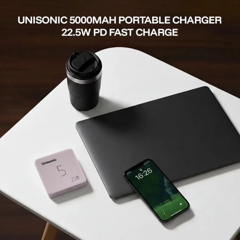 UNISONIC 5000 MAH 22.5W PORTABLE FAST CHARGING POWER BANK US-PB5KM1 — Image 6