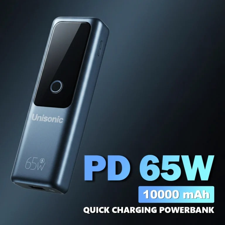 UNISONIC 10000 MAH 65W FAST CHARGING WITH OUTPUT DISPLAY POWER BANK US-PB10K65W — Image 6
