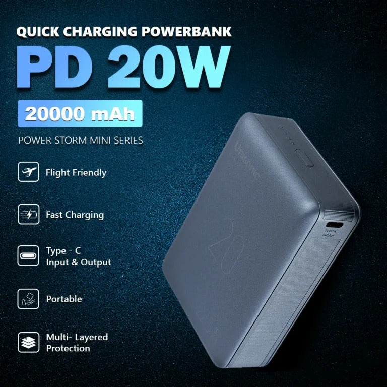 UNISONIC 20000 MAH 22.5W FAST CHARGING POWERBANK GREY US-PB20KM3G — Image 5