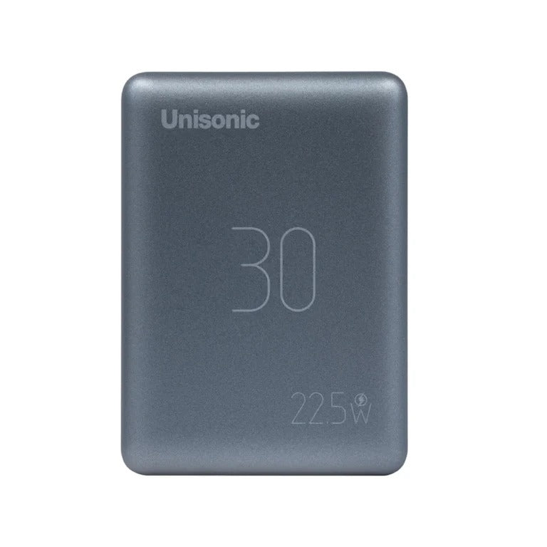UNISONIC 30000 MAH 22.5W FAST CHARGING POWERBANK GREY US-PB30KM4G — Image 1