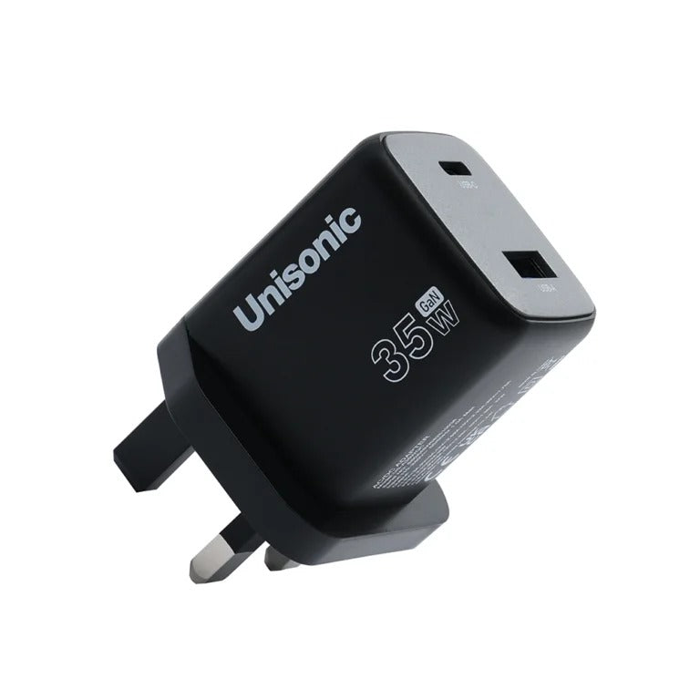 UNISONIC 1C1A 35W QUICK CHARGER WITH GAN ADAPTER US-A35WQC — Image 2