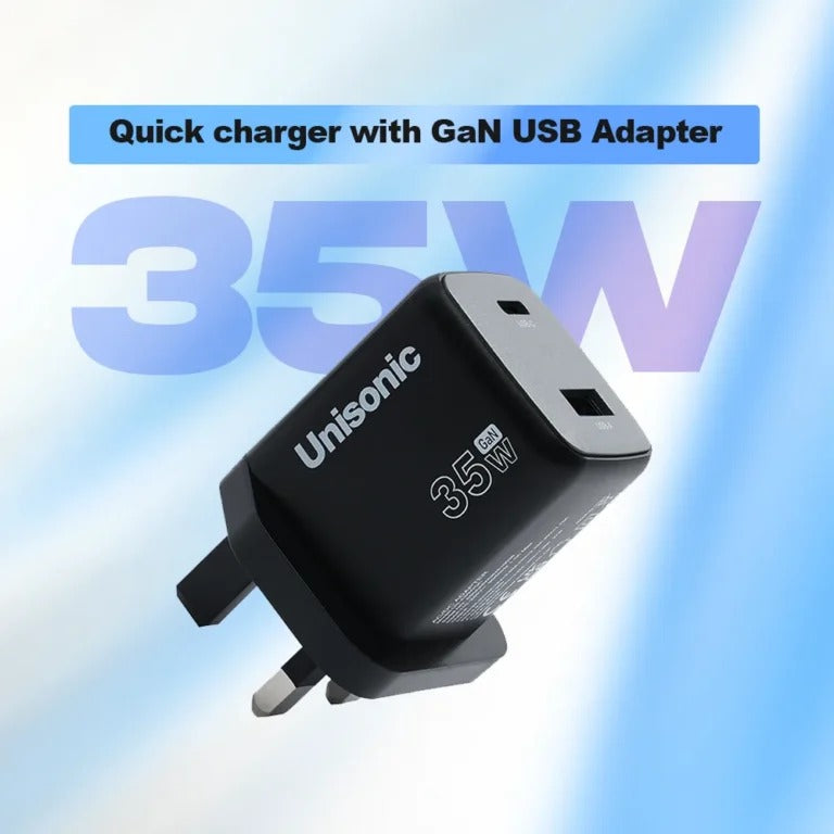 UNISONIC 1C1A 35W QUICK CHARGER WITH GAN ADAPTER US-A35WQC — Image 4