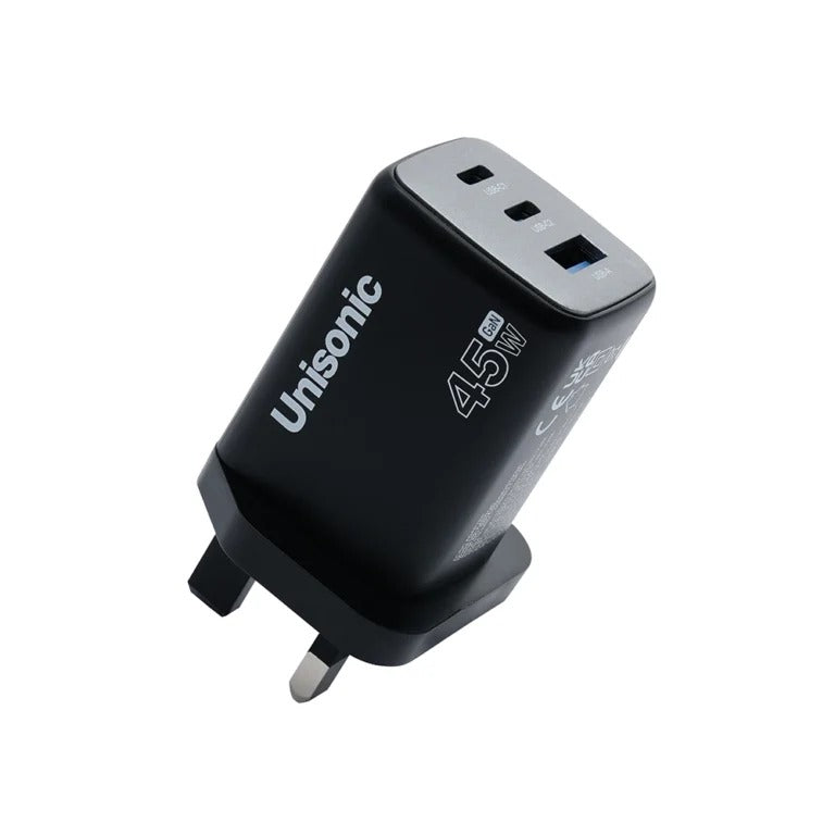 UNISONIC 2C1A 45W QUICK CHARGER WITH GAN ADAPTER US-A45WQC — Image 3