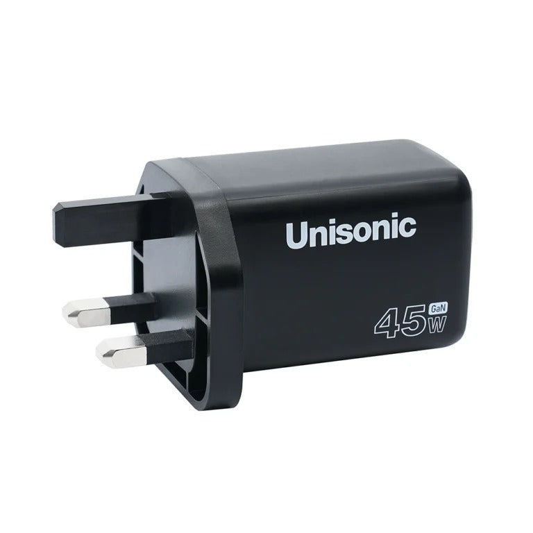 UNISONIC 2C1A 45W QUICK CHARGER WITH GAN ADAPTER US-A45WQC — Image 2