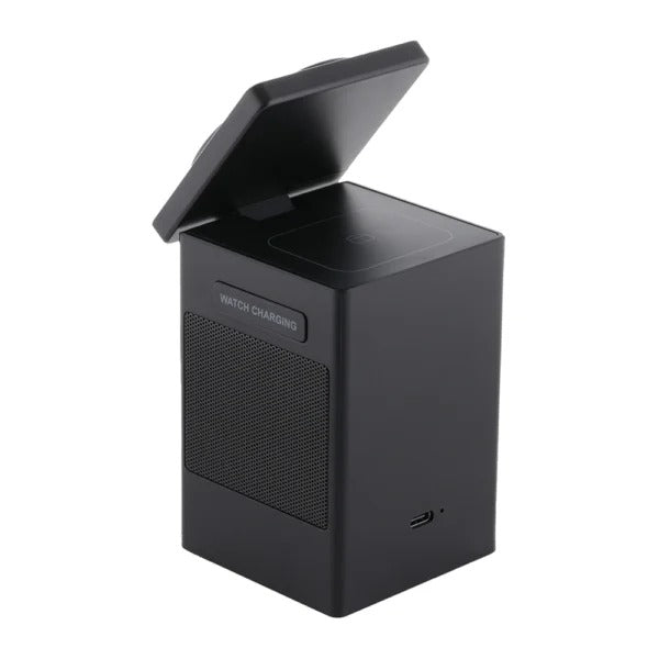 UNISONIC MULTIFUNCTIONAL WIRELESS CHARGER WITH DISPLAY AND 1000 MAH 5W SPEAKER US-SPMH5W — Image 1