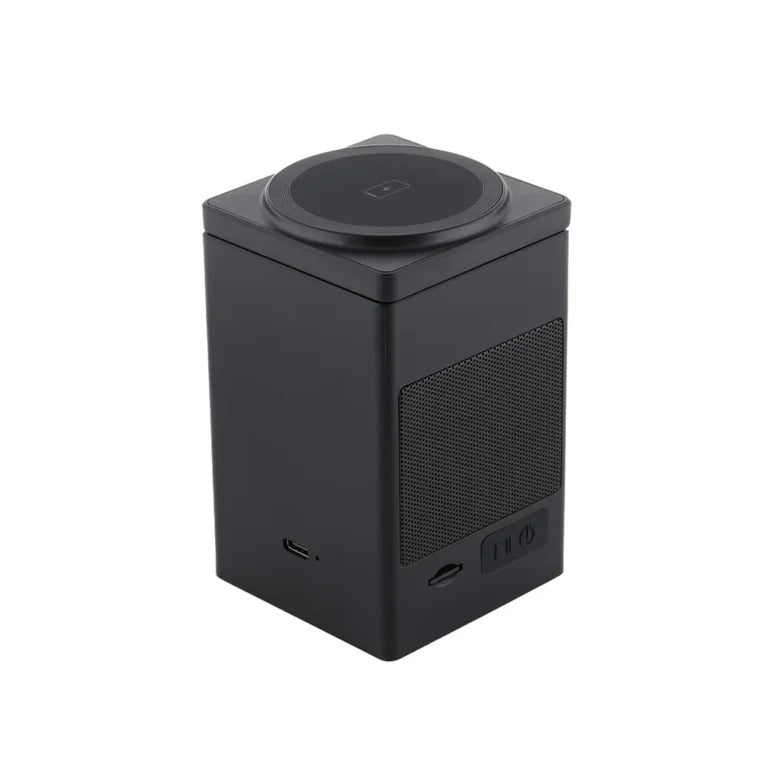 UNISONIC MULTIFUNCTIONAL WIRELESS CHARGER WITH DISPLAY AND 1000 MAH 5W SPEAKER US-SPMH5W — Image 2