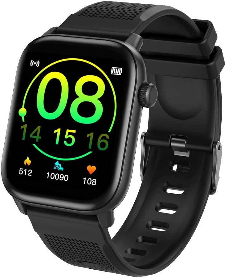 Lazor Core SW30 1.69" HD Touchscreen Smartwatch with IP68 Waterproof & Heart Rate Monitoring - Black — Image 3