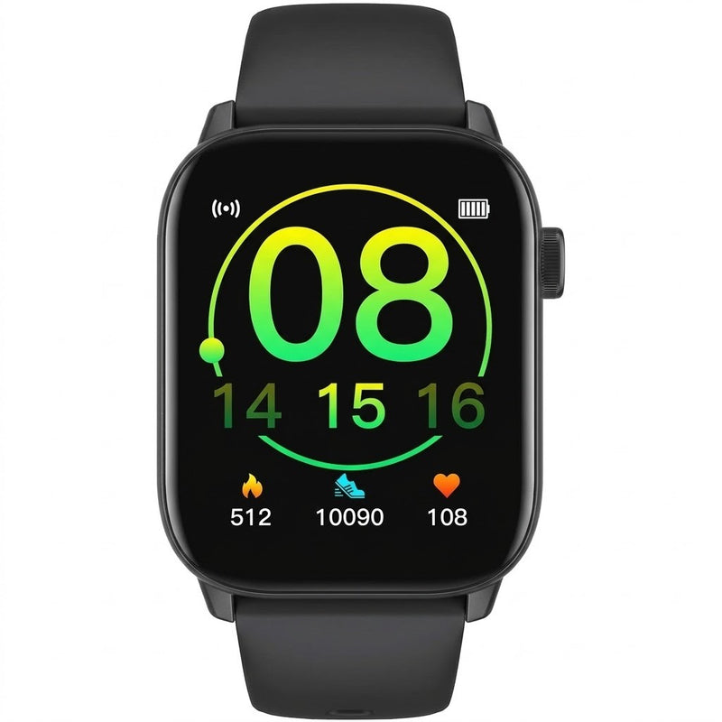 Lazor Core SW30 1.69" HD Touchscreen Smartwatch with IP68 Waterproof & Heart Rate Monitoring - Black — Image 1