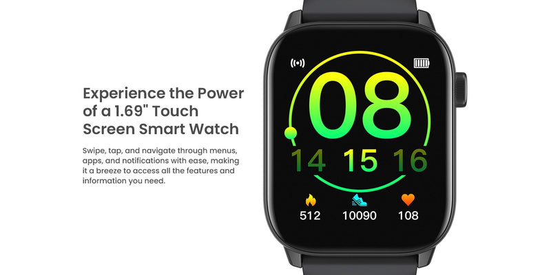 Lazor C1 SW31 Black Smartwatch with 1.28 Inch HD Touchscreen IP68 Waterproof Heart Rate & Activity Tracking — Image 11