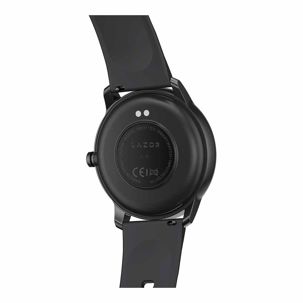 Lazor C1 SW31 Black Smartwatch with 1.28 Inch HD Touchscreen IP68 Waterproof Heart Rate & Activity Tracking — Image 4