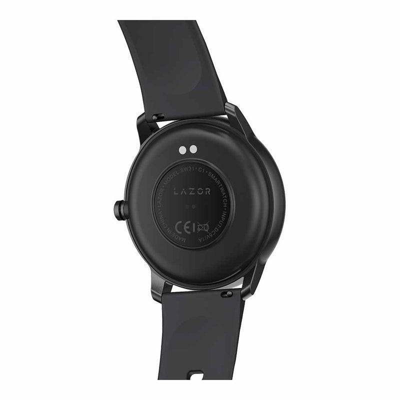 Lazor C1 SW31 Black Smartwatch with 1.28 Inch HD Touchscreen IP68 Waterproof Heart Rate & Activity Tracking — Image 4