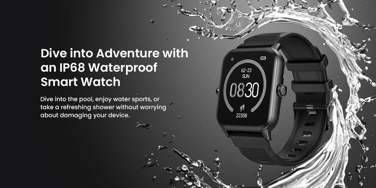 Lazor Core Plus SW46 1.69" HD Touchscreen Smartwatch IP68 Waterproof with Call Answering and 7-Day Battery Black — Image 8