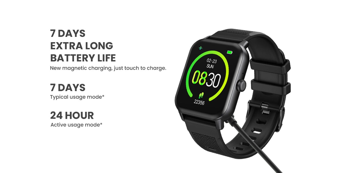Lazor Core Plus SW46 1.69" HD Touchscreen Smartwatch IP68 Waterproof with Call Answering and 7-Day Battery Black — Image 9