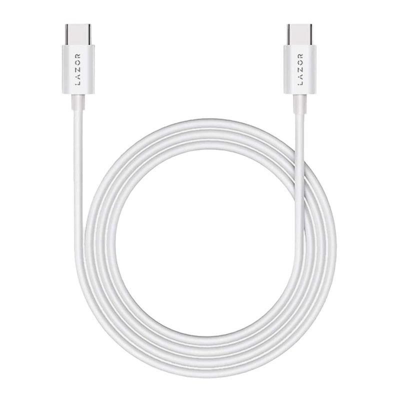 Lazor Bolt CT76 Type-C to Type-C 60W PD Fast Charging Cable with OTG Data Synchronization SR Bending Control 1M Gray — Image 2