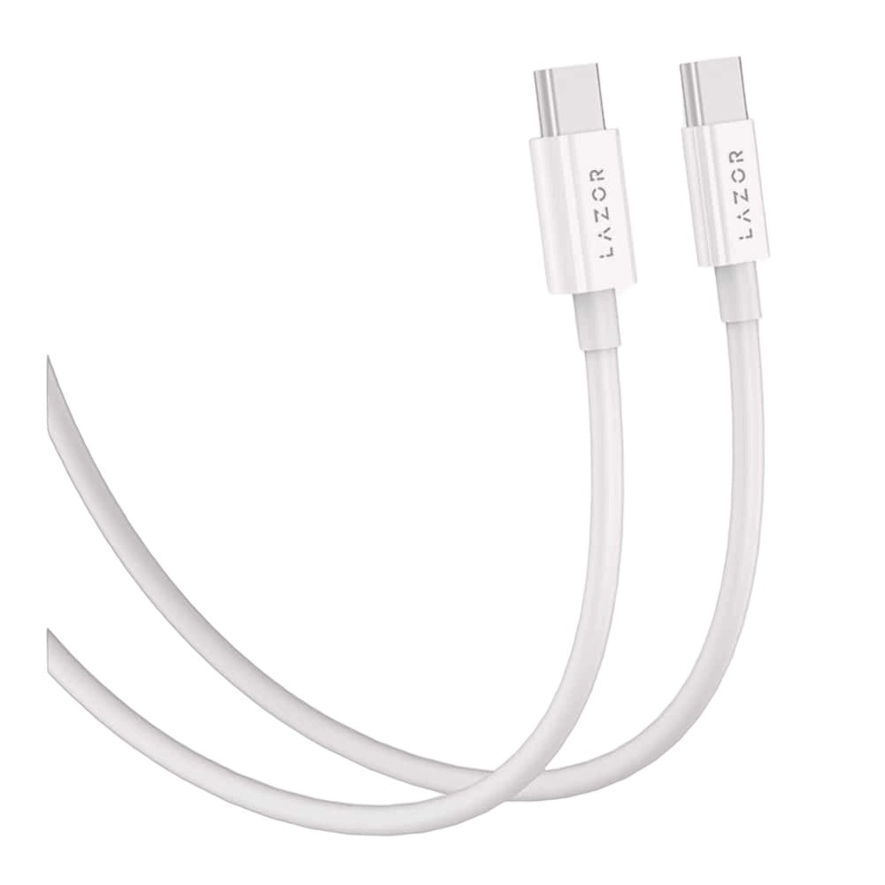 Lazor Bolt CT76 Type-C to Type-C 60W PD Fast Charging Cable with OTG Data Synchronization SR Bending Control 1M Gray — Image 3