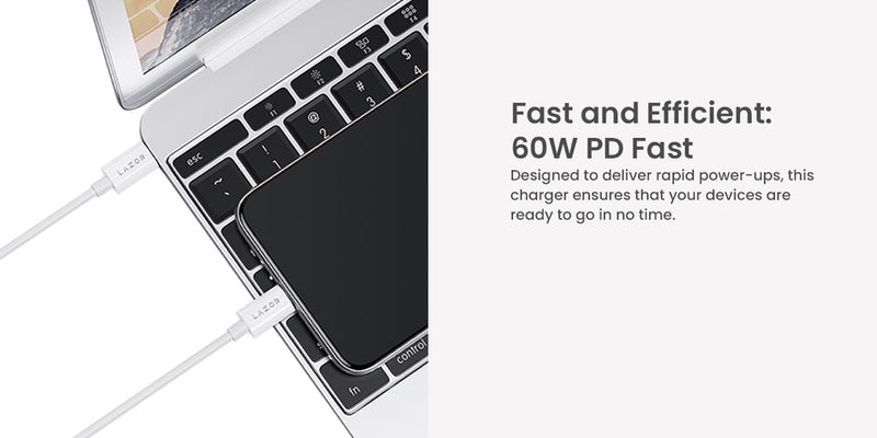Lazor Bolt CT76 Type-C to Type-C 60W PD Fast Charging Cable with OTG Data Synchronization SR Bending Control 1M Gray — Image 7