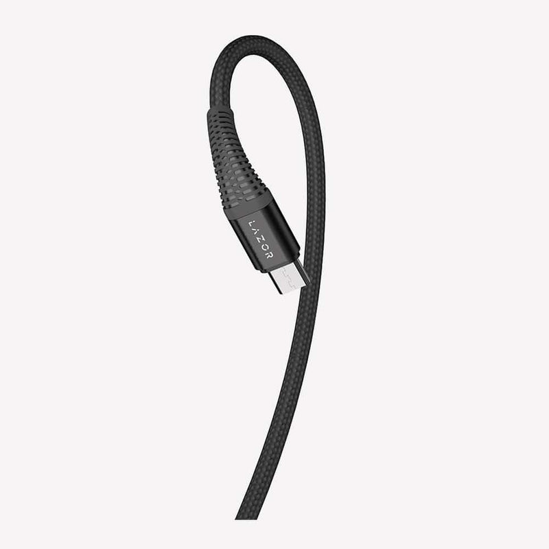 Lazor Micro USB Fast Charging Cable 1 Meter 2.4A Black — Image 2