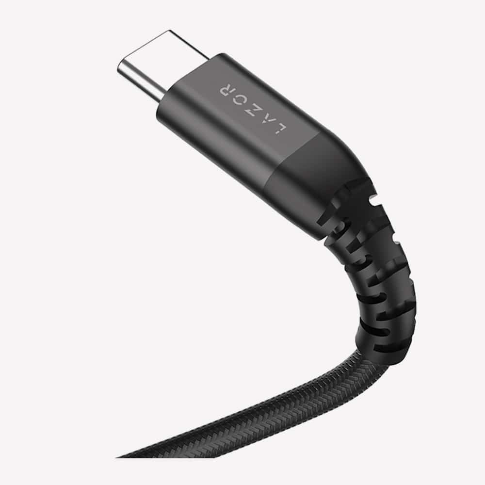 Lazor Flow Type-C to Lightning 20W PD Fast Charging Cable 3M Flexible TPE Black — Image 2