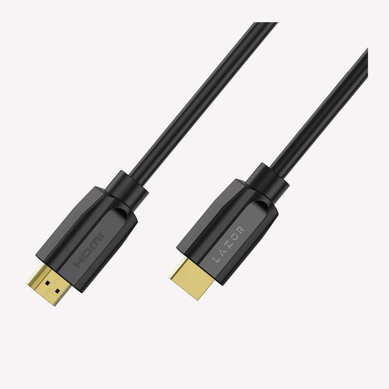 Lazor HDMI Cable 4K Ultra HD 24K Gold-Plated Connectors 18Gbps 1 Meter Black — Image 2
