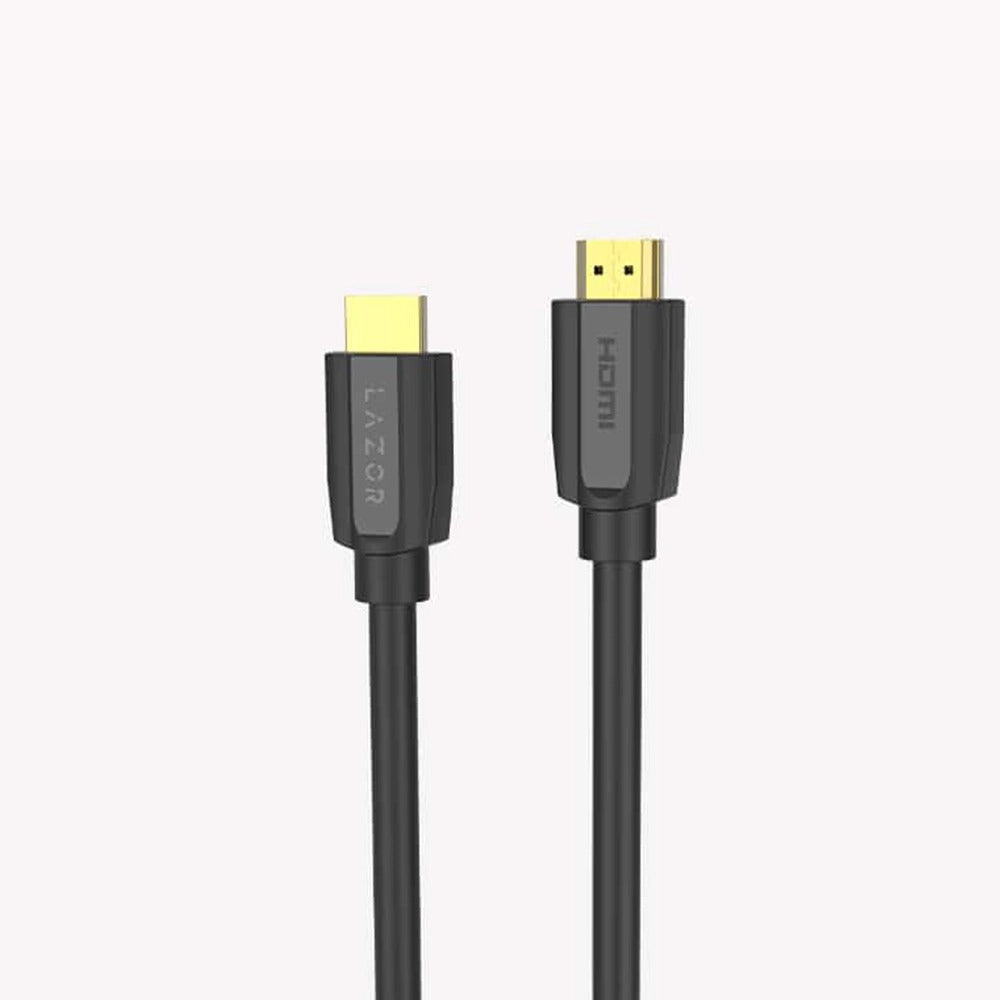 Lazor HDMI Cable 3m 24K Gold-Plated Connectors 4K Ultra HD 18Gbps Black — Image 1