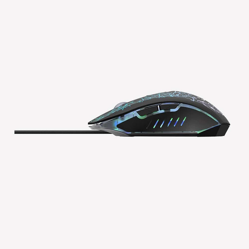 Lazor Professional Gaming Mouse with Adjustable DPI 7-Color Backlight USB Wired Black — Image 3