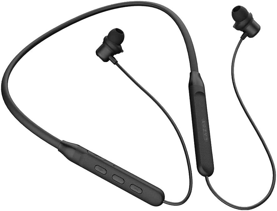 Lazor EA106 Wireless Neckband In-Ear Earphones with Ear Fins Bluetooth 5.0 Black — Image 3