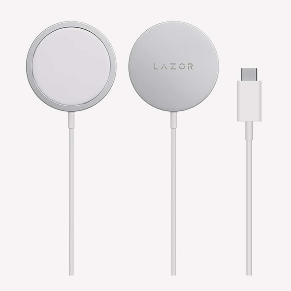 Lazor Powerplus AD87 15W Magnetic Charger Portable Aluminum Alloy 1.2M Cable — Image 1