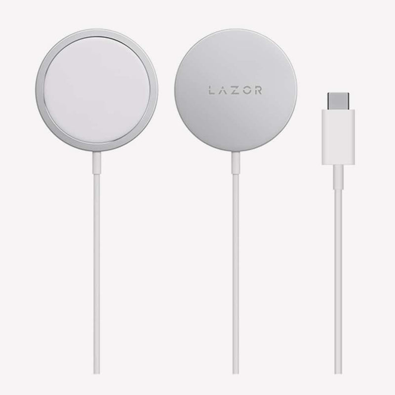 Lazor Powerplus AD87 15W Magnetic Charger Portable Aluminum Alloy 1.2M Cable — Image 1