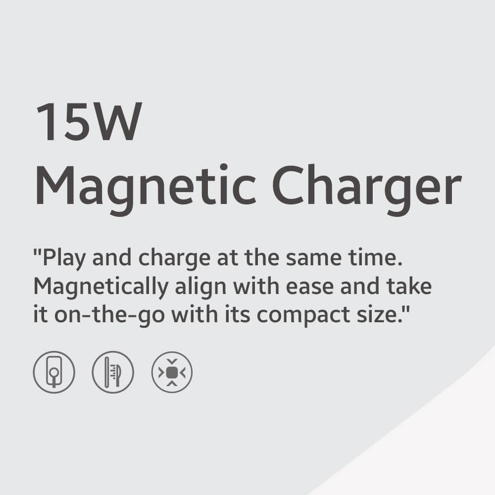 Lazor Powerplus AD87 15W Magnetic Charger Portable Aluminum Alloy 1.2M Cable — Image 7