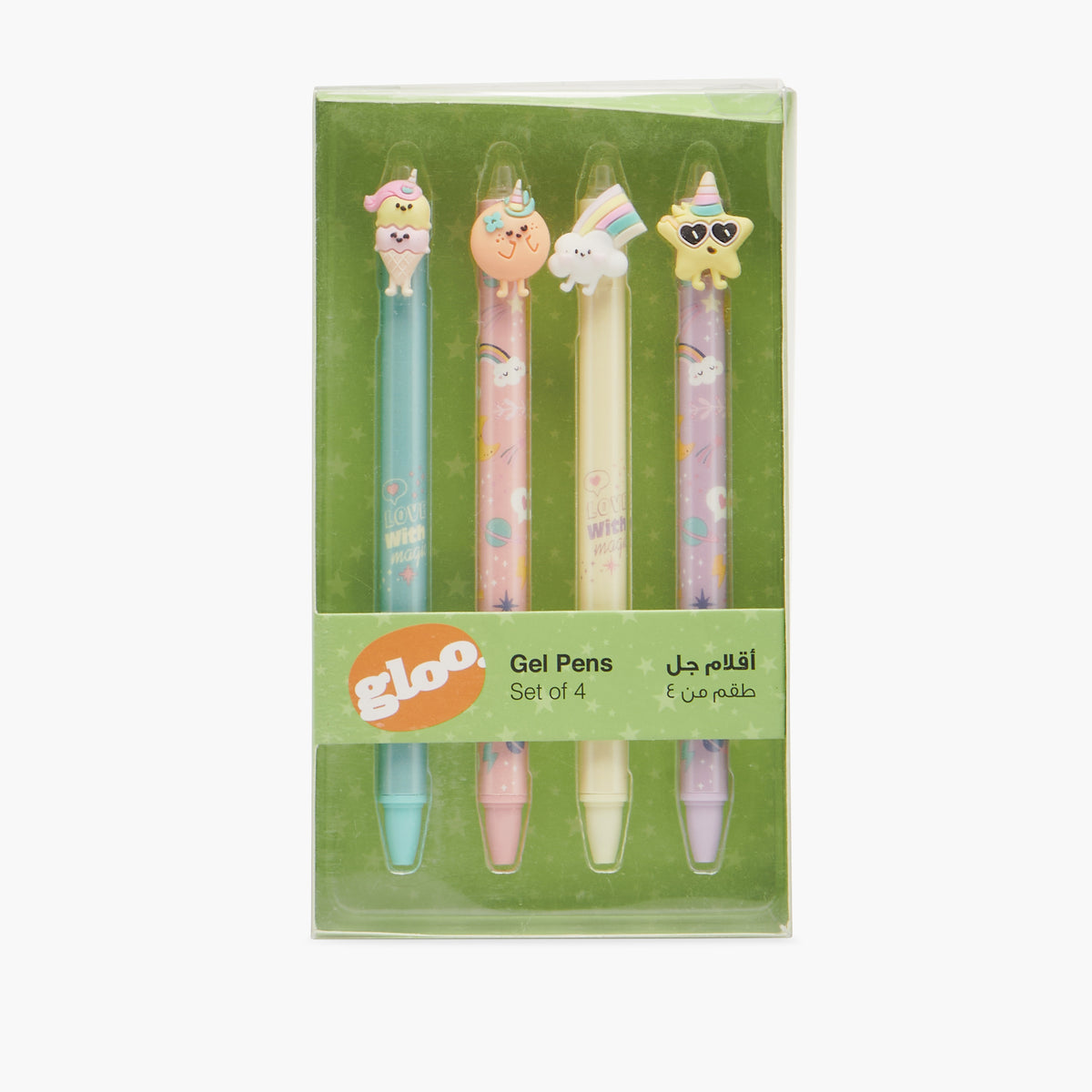GLOO GEL PENS SET OF 4 PCS-9