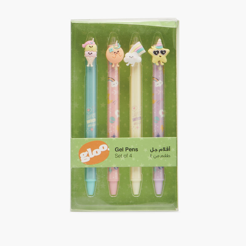 GLOO GEL PENS SET OF 4 PCS-9