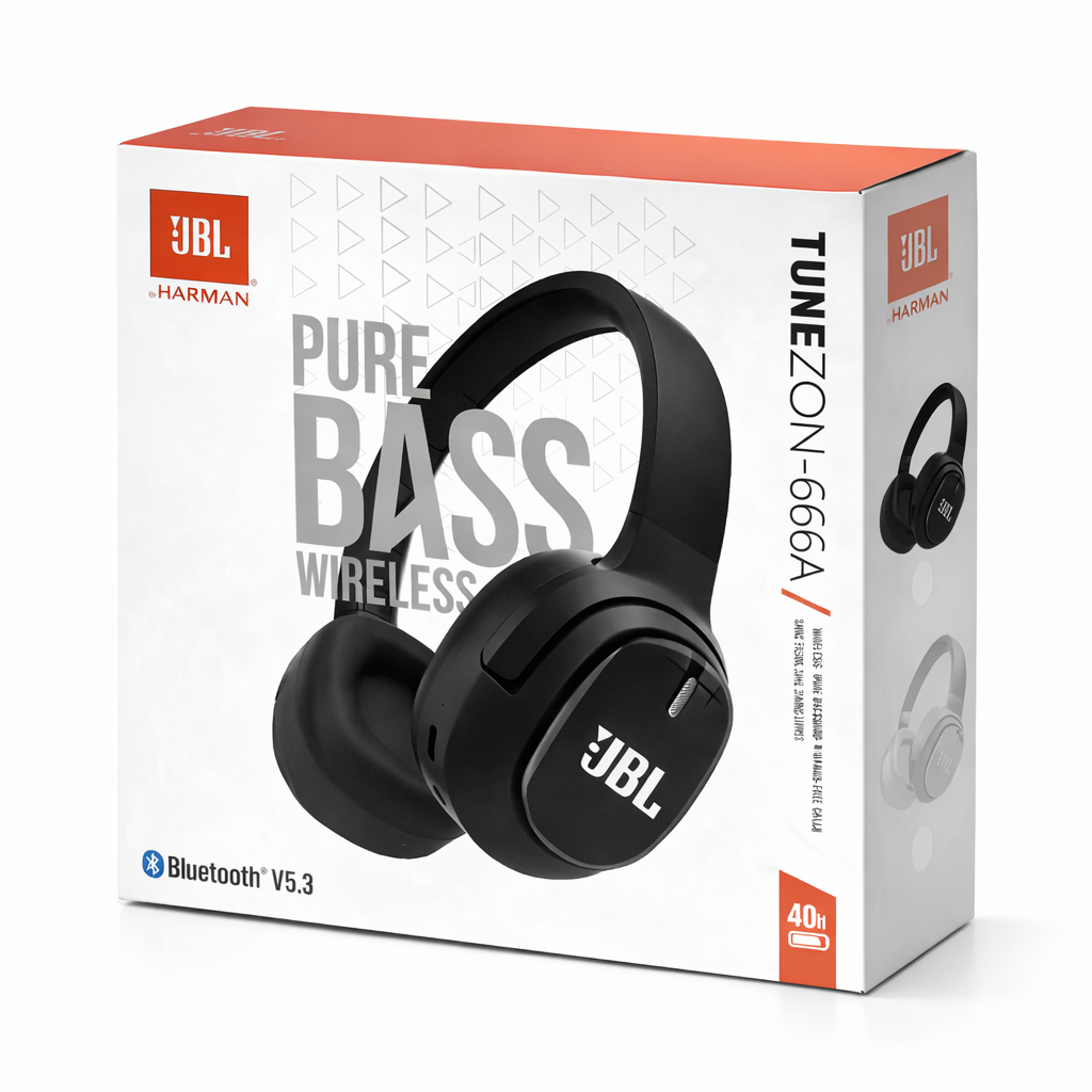 JBL Tune 666A Wireless Headphones – Pure Bass Sound with Bluetooth 5.3