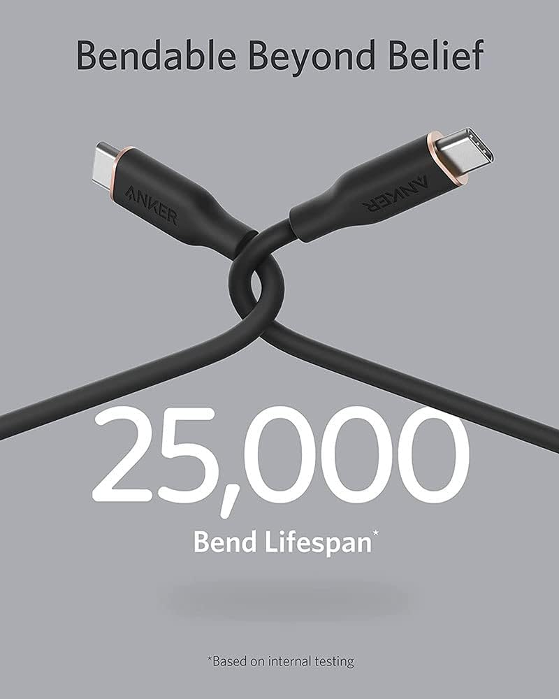 Anker Powerline III Flow USB-C To C 3Ft Black - A8552H11