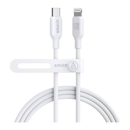ANKER 542 USB-C TO LIGHTNING CABLE (BIO-BASED 6FT) A80B2521/ AK7-391 WHITE