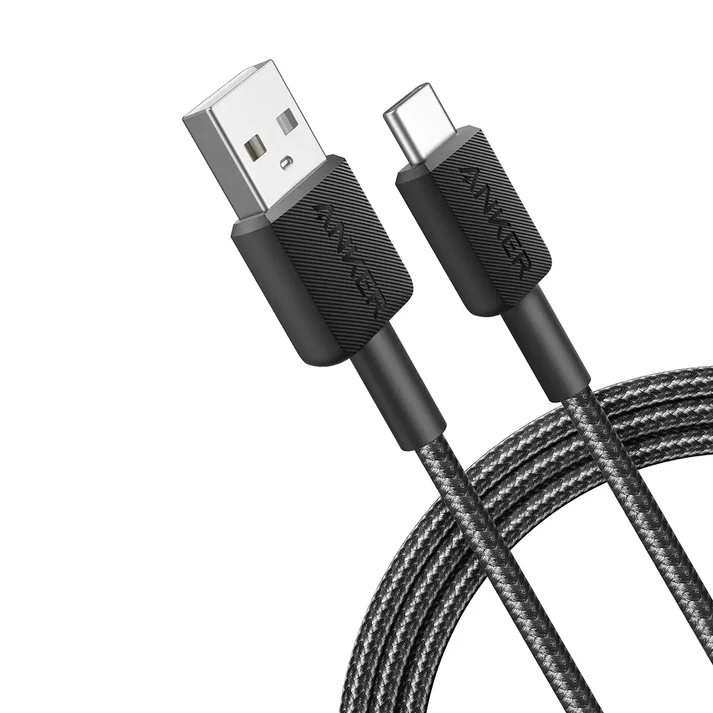 Anker 322 USB-A To USB-C Cable 6Ft  (Black)