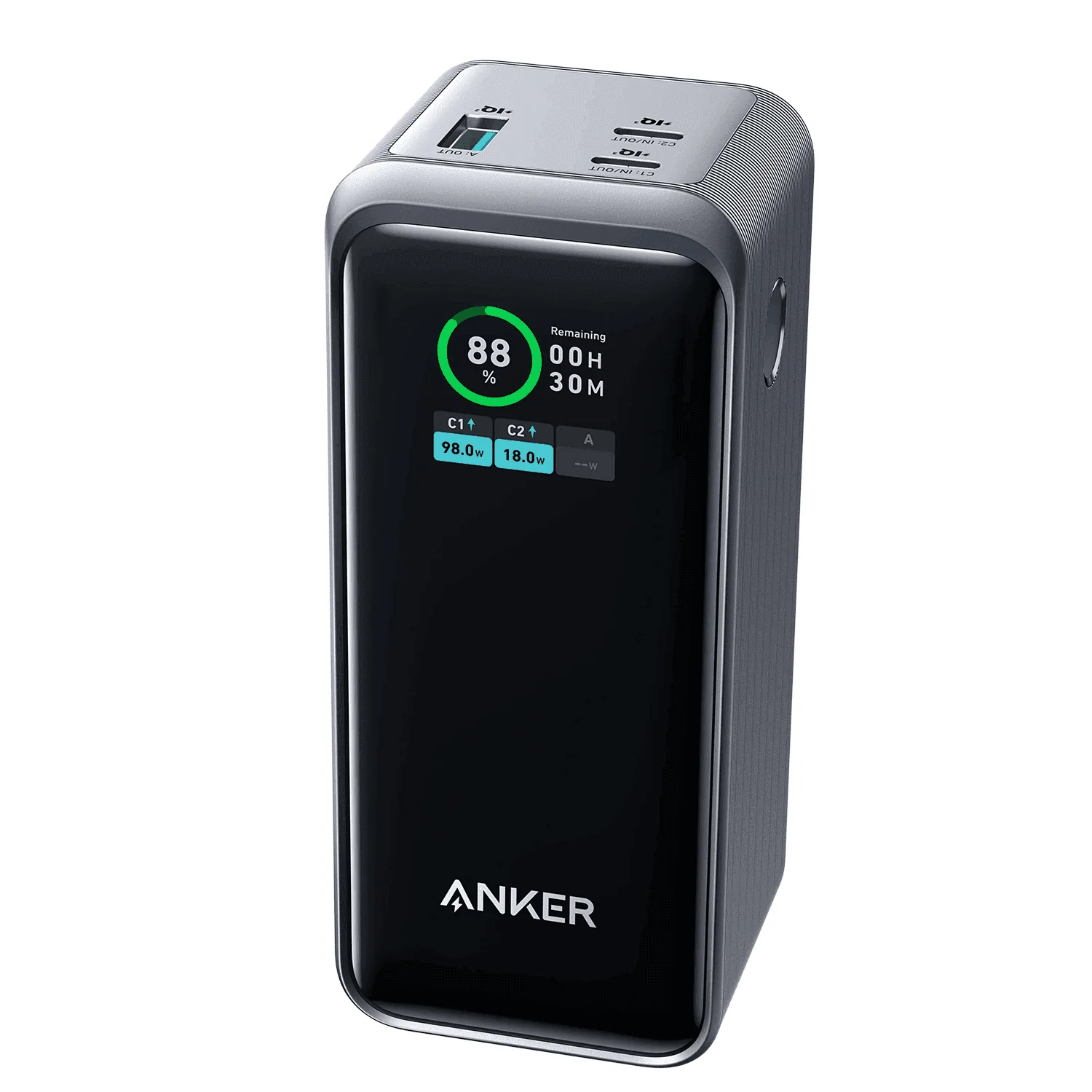 Anker Prime Power Bank, 20,000mAh Portable Charger with 200W Output, Smart Digital Display
